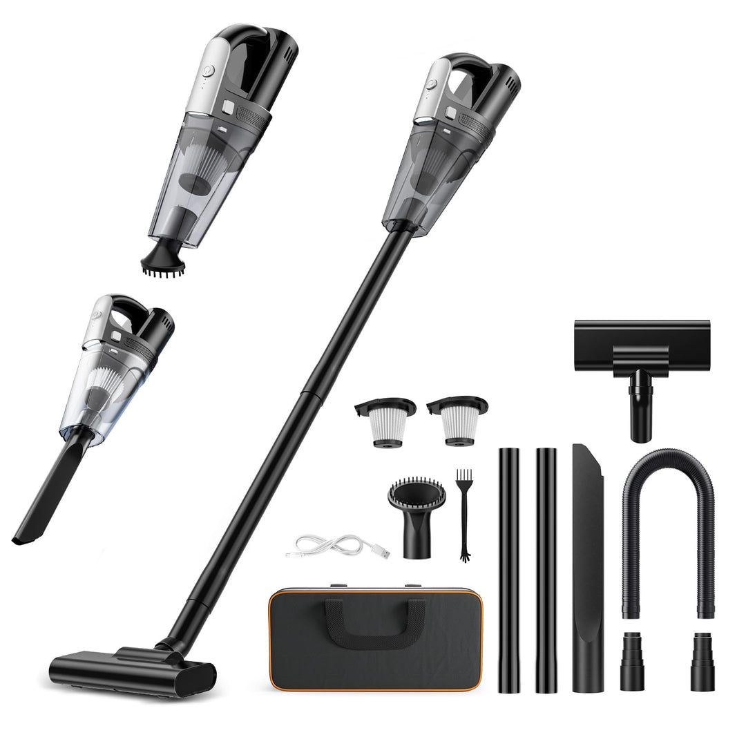 Yontwe Autostaubsauger 120W Handstaubsauger akku 7500-10000PA Handstaubsauger stark 2 Gänge einstell