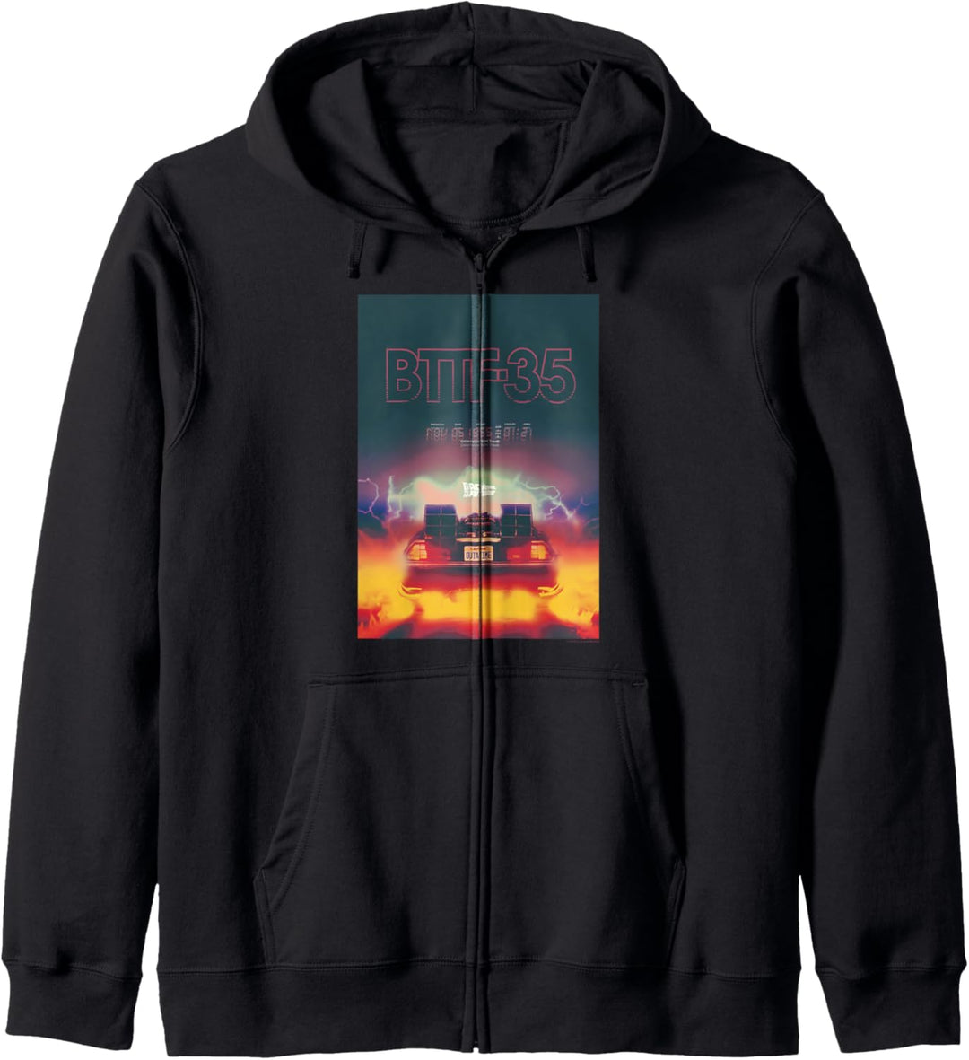 Back To The Future 35th Anniversary Destination Time Poster Kapuzenjacke