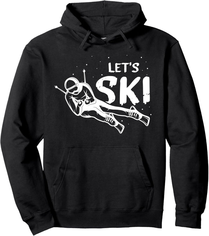 Skifahrer Mit Dem Spruch Let´s Ski Motiv für einen Skifahrer Pullover Hoodie