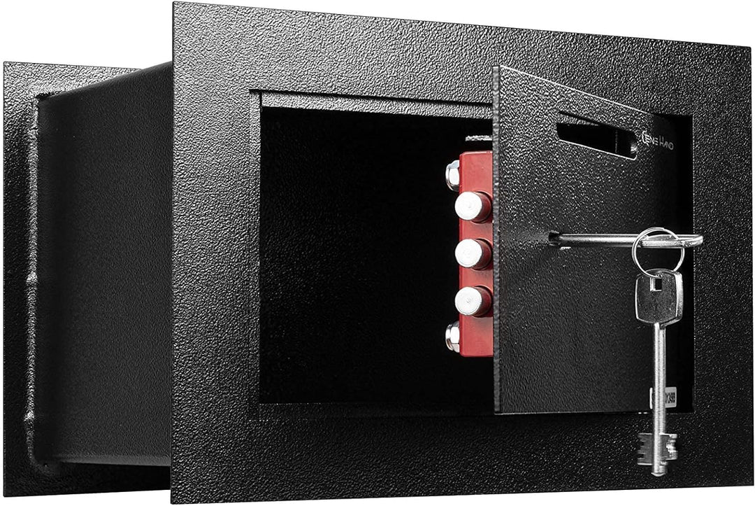 Genie Hand – Mechanische Wandtresorbox Klein mit Einwurfschlitz– Doppelbartschloss, Klein