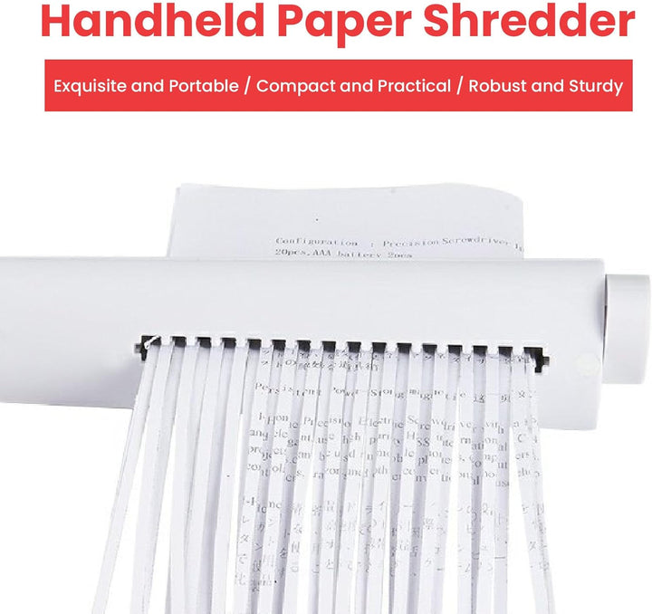 BRRNOO Handy Paper Shredder Tragbares Handbuch Dokument Shredder Effizientes Papierschneidwerkzeug f