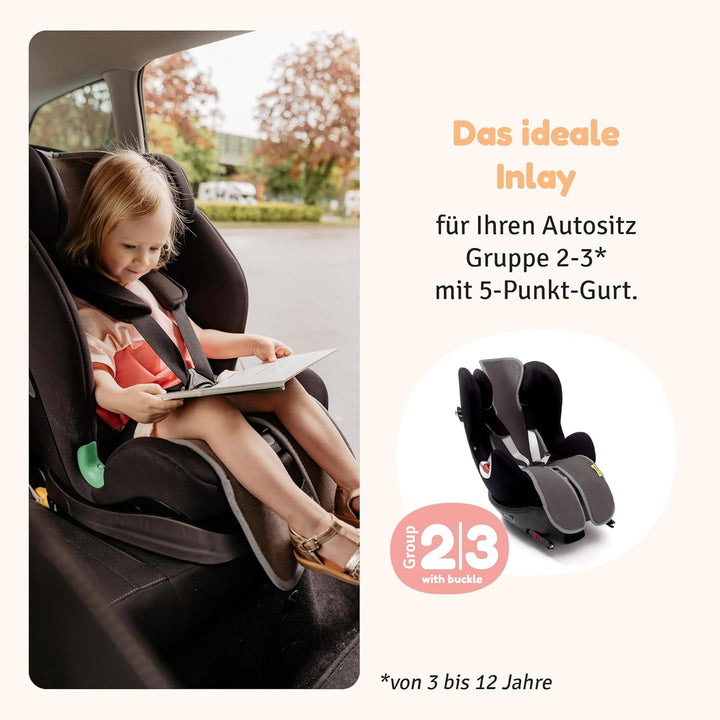 Aeromoov - Baby Sitzauflage Air Layer - Einlage Für Autositz oder Kinderwagen - Gruppe 2/3 mit Beine
