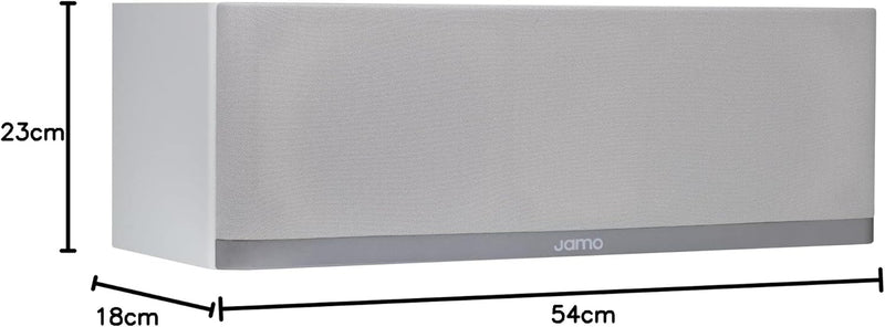 Jamo S7-25C Center Channel Grey Cloud Mittelkanal-Lautsprecher mit 8,4 cm Tieftöner Grau