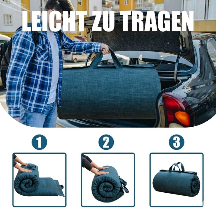 MAXYOYO Tragbare Faltbare Futon -Matratze, Hypoallergene Stoff- Und Speicherschaummatratzenpads Mit