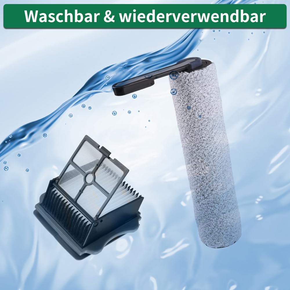 4 Zubehörset für Tineco Floor One S5 / S5 Pro / S5 Pro 2 / S5 Extreme Nass-Trocken Bürstenwalze Ersa