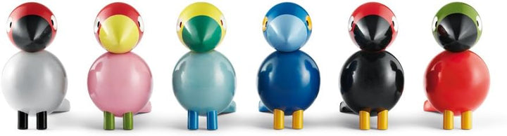 Kay Bojesen Singvogel Kay, Holzvogel, Songbirds, 1950 (Blau)