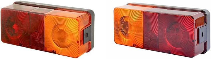 HELLA 2SD 002 582-021 Heckleuchte, rechts, 12V, mit Dichtung + Heckleuchte, links, 12V, mit Dichtung