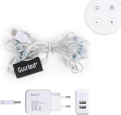 GuirLED - LED Baumwollkugeln Lichterkette USB - Drahtlose Fernbedienung - Baby Nachtlicht 2h - Dual