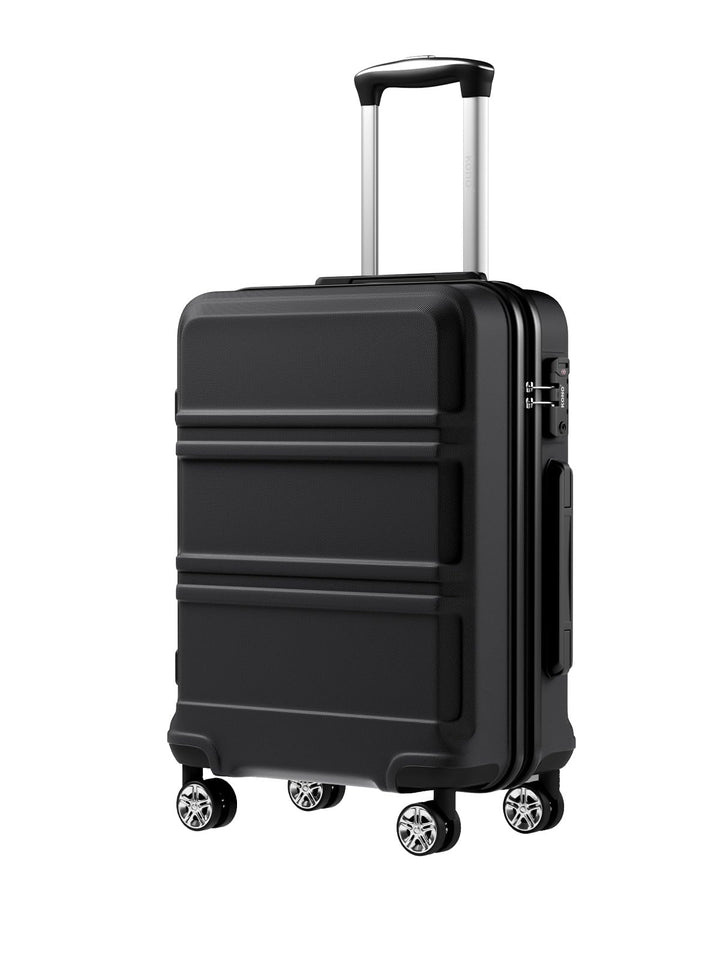 KONO Handgepäck Koffer Hartschale ABS+PC, Reisekoffer Trolley mit TSA Schloss, Leichter Koffer mit R