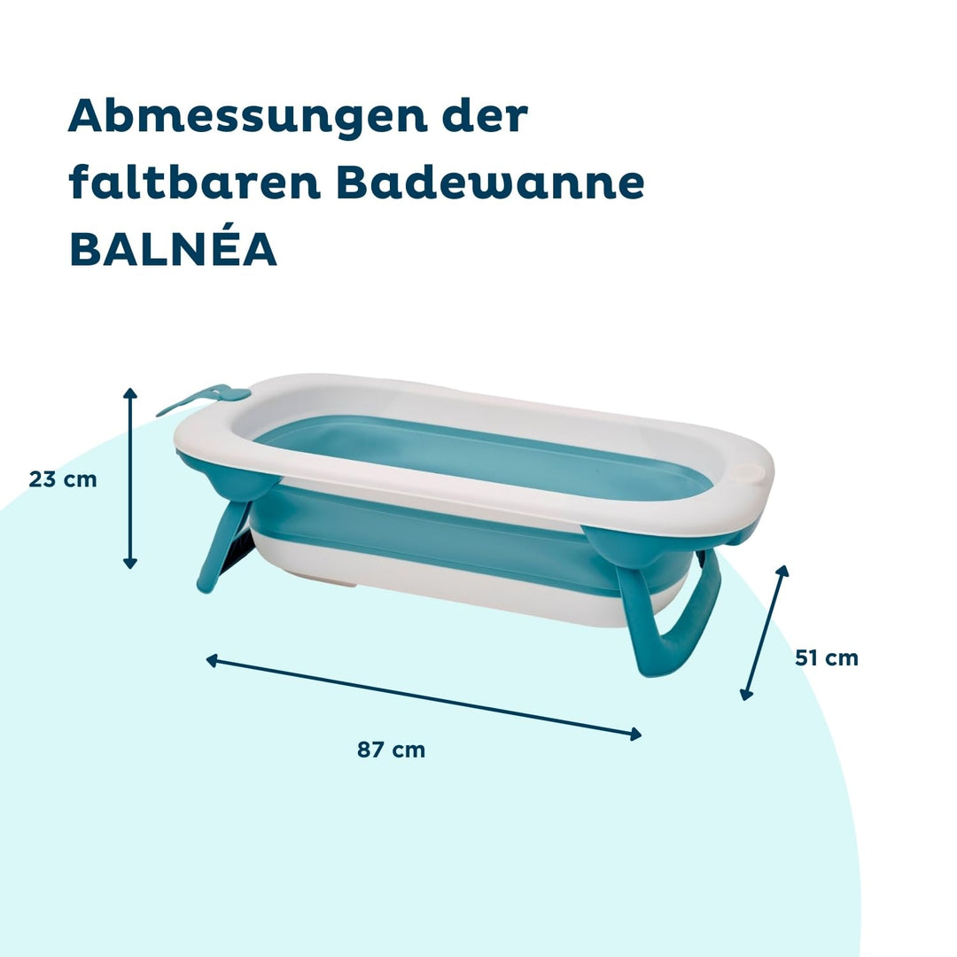 Thermobaby - Zusammenklappbare Babybadewanne BALNEA: Ultrakompakt – Design und Trend – Praktische Au