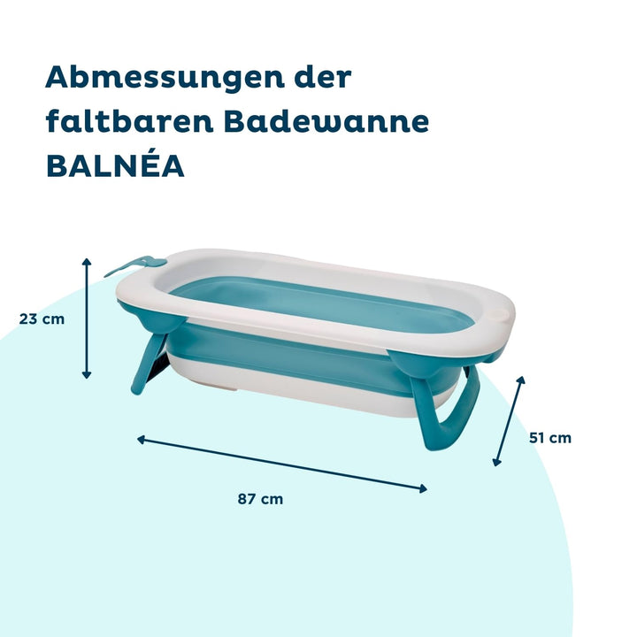 Thermobaby - Zusammenklappbare Babybadewanne BALNEA: Ultrakompakt – Design und Trend – Praktische Au