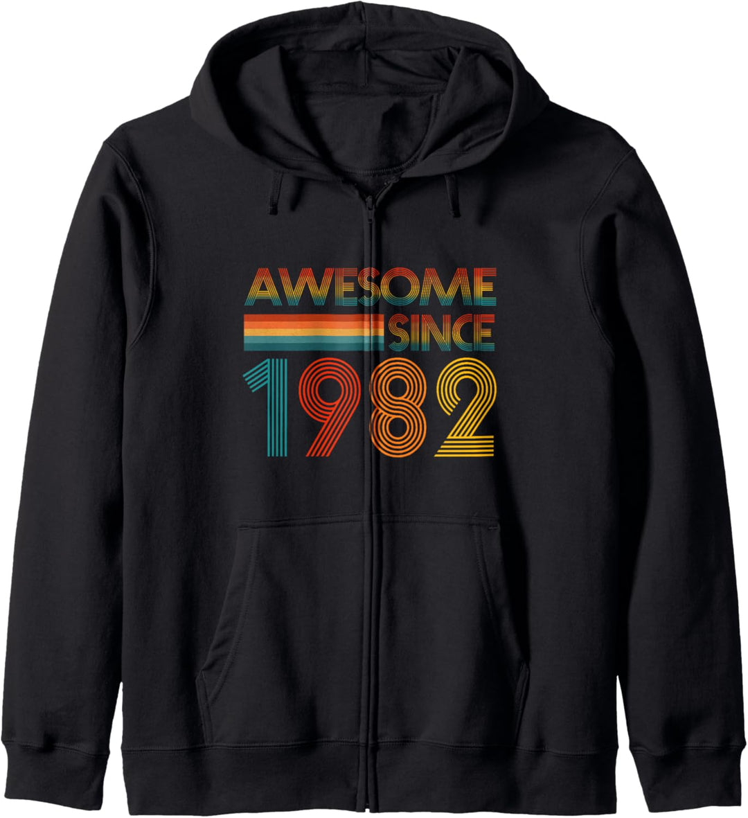 40. Geburtstag Männer Frauen Retro Awesome Since 1982 Kapuzenjacke