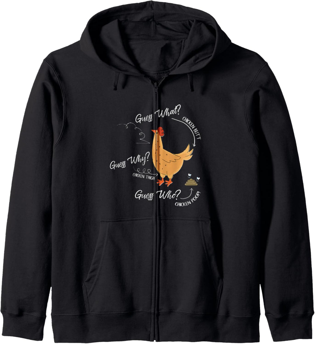 Guess What? Chicken Butt! - Funny Farm - Chick Farmer Lover Kapuzenjacke