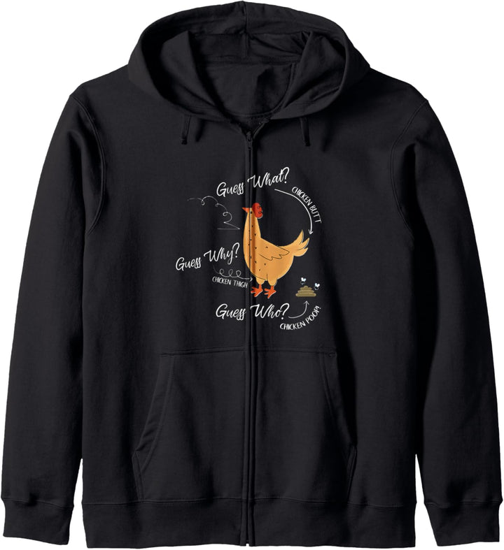 Guess What? Chicken Butt! - Funny Farm - Chick Farmer Lover Kapuzenjacke