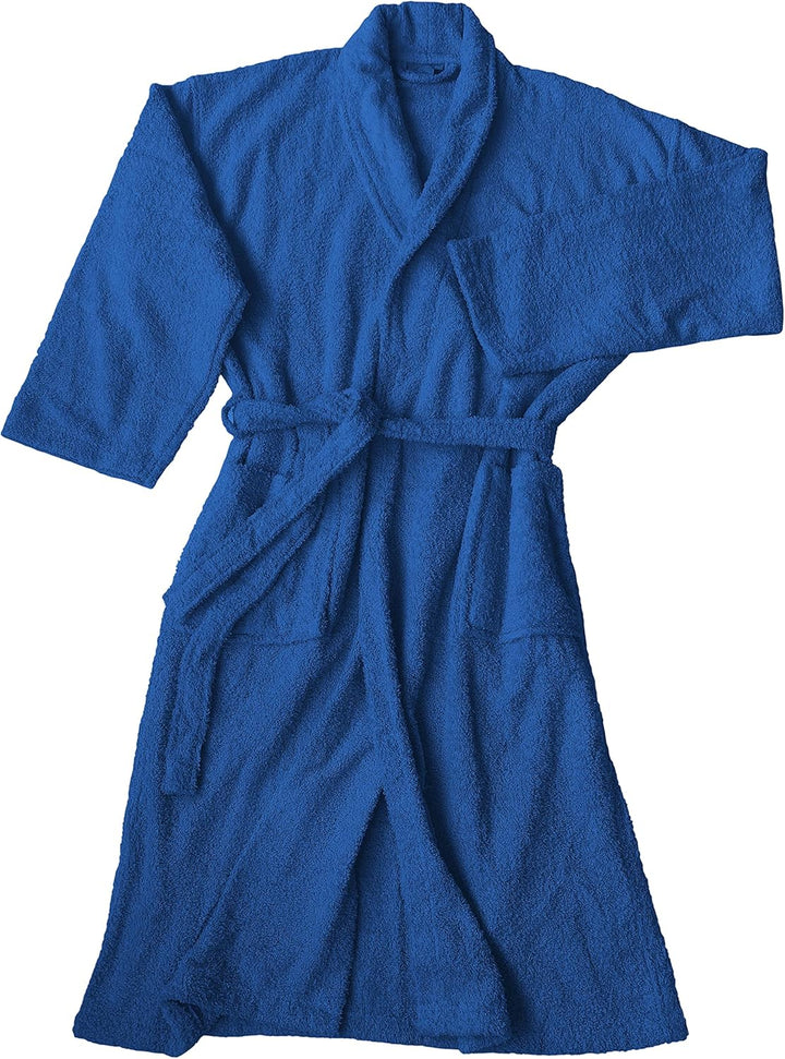 Bademantel für Damen, Herren, Unisex, Frottee 100% Baumwolle 400 gr, Flauschig, Kuschelig, Bunt, Lei