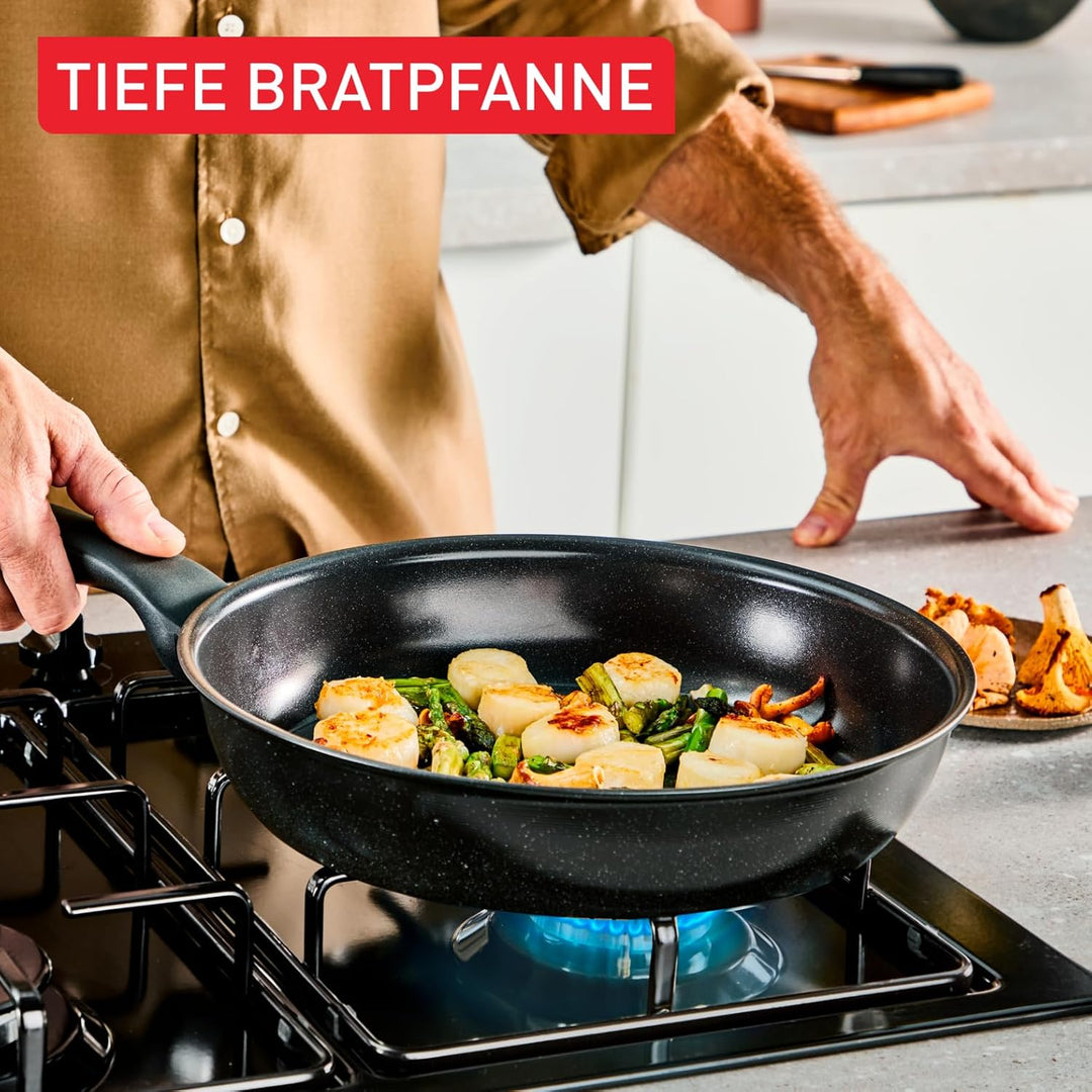 Tefal Explore On Keramikpfanne 28 cm, leistungsstarke Antihaftkeramikversiegelung, Fusioncore-Techno