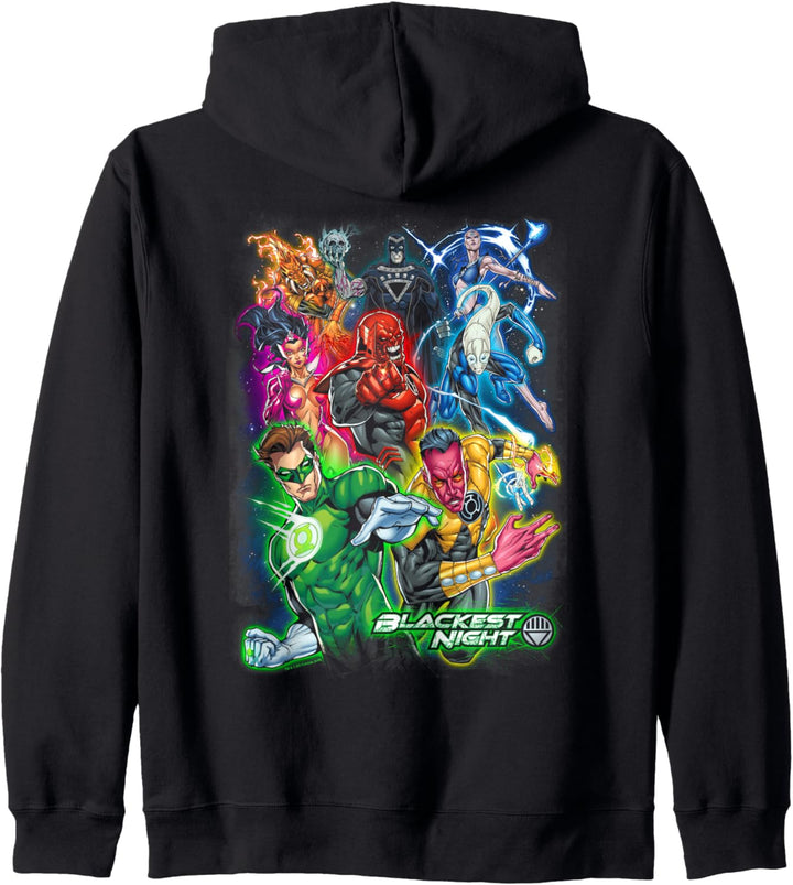 Green Lantern Blackest Group Kapuzenjacke