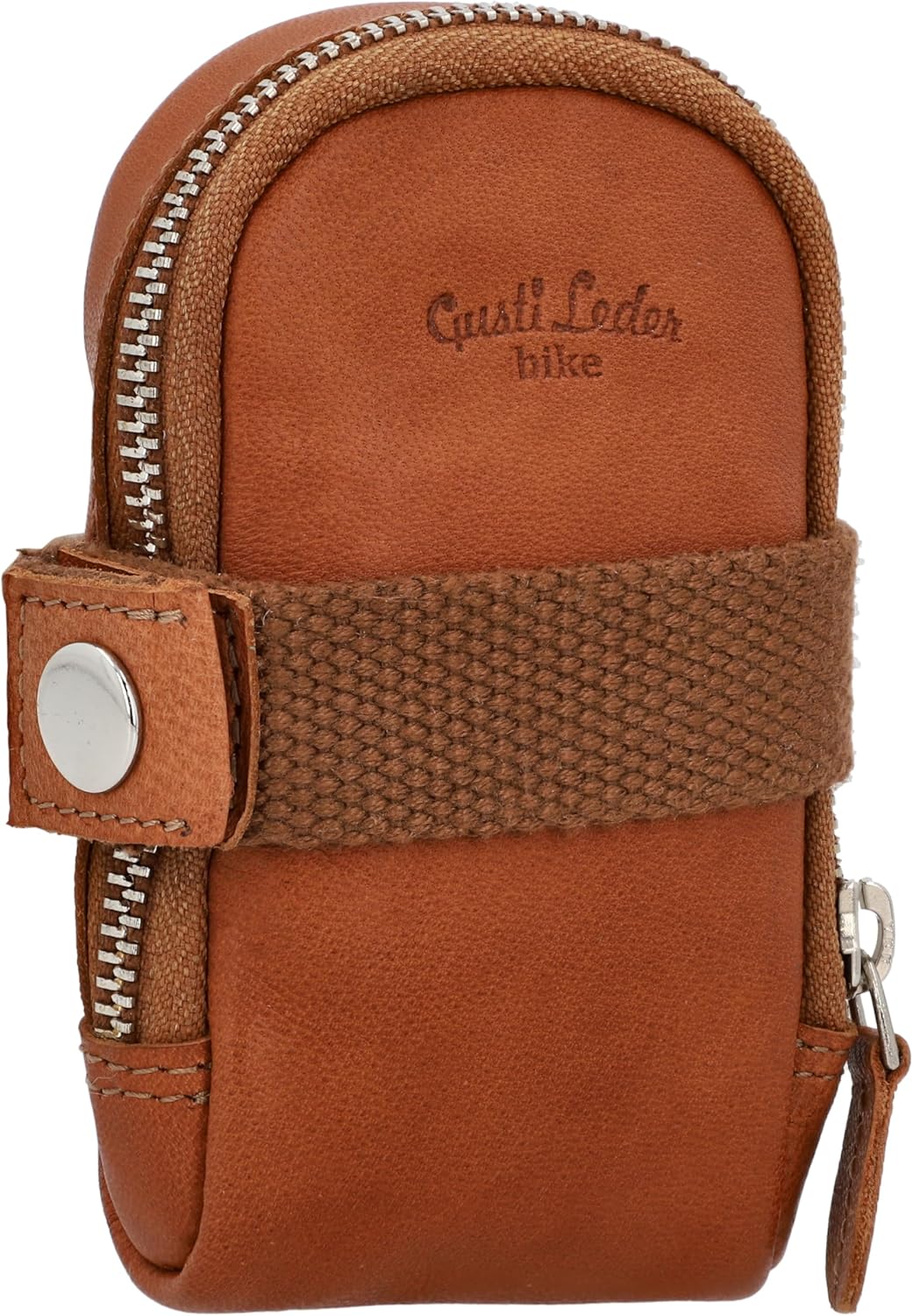 Gusti Satteltasche Leder- UDO B. Schlauchtasche mit wasserfestem Fahrradtasche für Werkzeug Ledertas