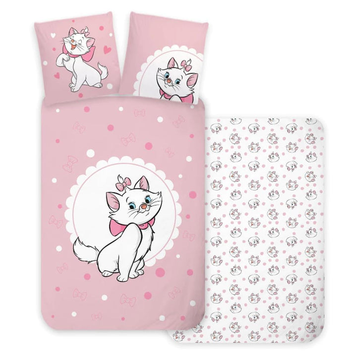 Disney Aristocats Marie Katzenbett Grösse Bettwäsche-Set | Bettbezug 100x135 cm + Kissenbezug 40x60