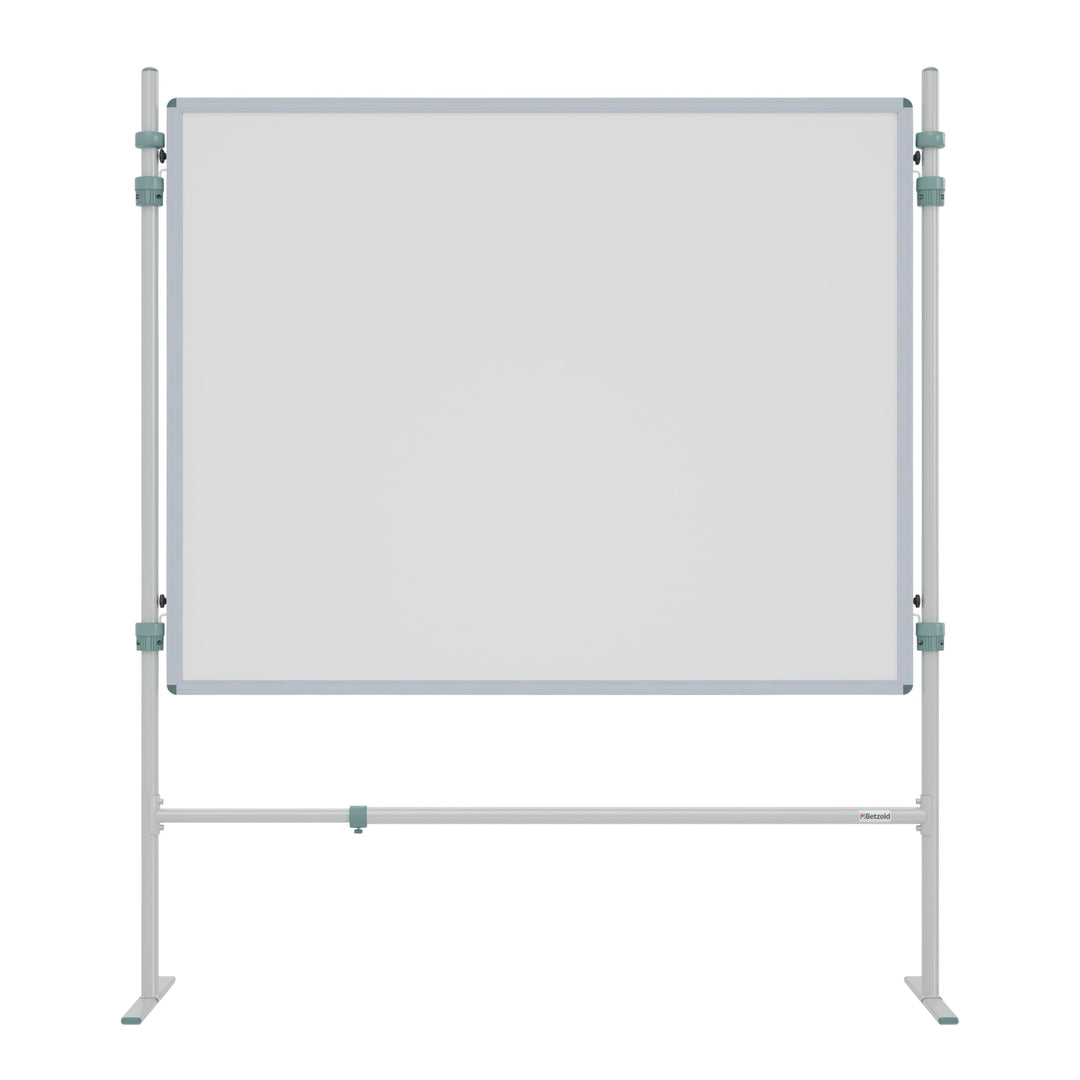 Betzold - Trennwand-Tafel Whiteboard mit 2 Stativen - Einhängetafel Memo-Board Legierter Stahl, Legi