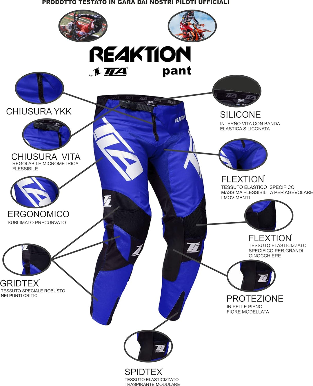 TLA Enduro und Motocross Reaktion MX Hose | Motorrad- und Quad-Hosen | Motorradbekleidung | Motocros