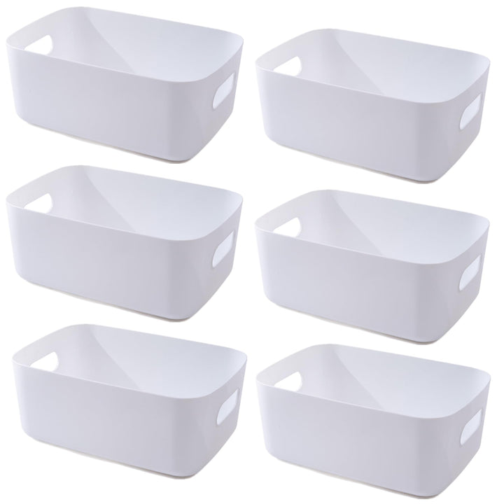 Aufbewahrungsbox Kunststoff Aufbewahrungskorb mit Griffen Küchenschrank Organizer Box Körbe Aufbewah