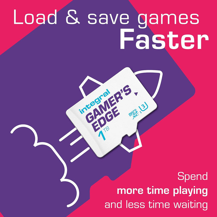 Integral 1TB Gamer's Edge Micro SD Card für die Nintendo Switch - Schnelles Laden & Speichern von Sp