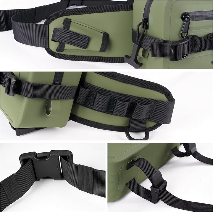 THKFISH Angeltasche Wasserdicht Hüfttasche IPX8, Bauchtasche Wasserdicht mit Luftdichtem Reissversch