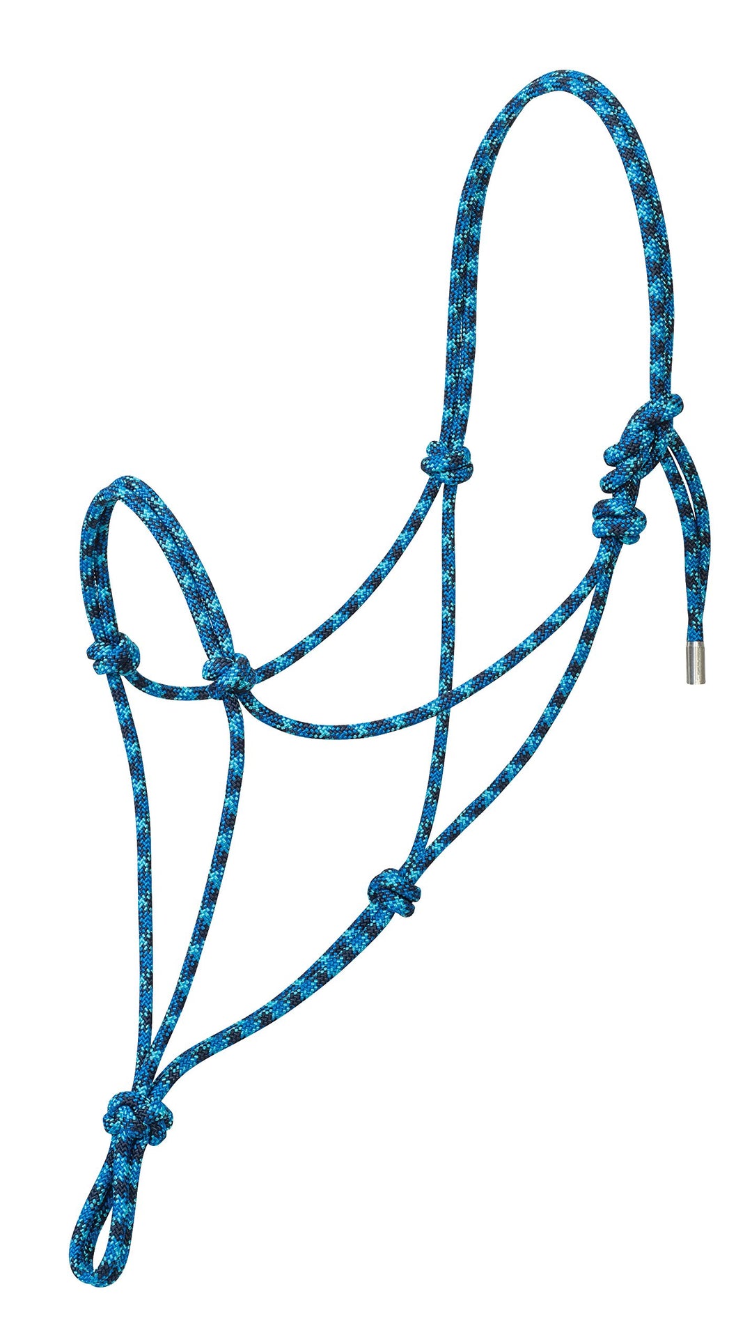 Weaver Leather Silvertip #95 Seilhalfter S Grau/Königsblau/Marineblau/Türkis, S Grau/Königsblau/Mari