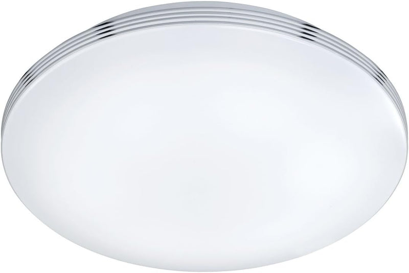 Trio Leuchten LED Bad Deckenleuchte Apart 659411806, Metall chrom, 1x 18 Watt Durchmesser 35cm, Durc