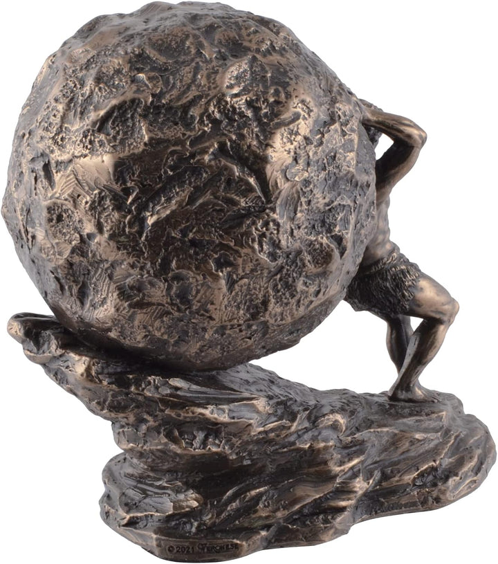 Sisyphus griechische Legende mit Felsen - bronziert by Veronese