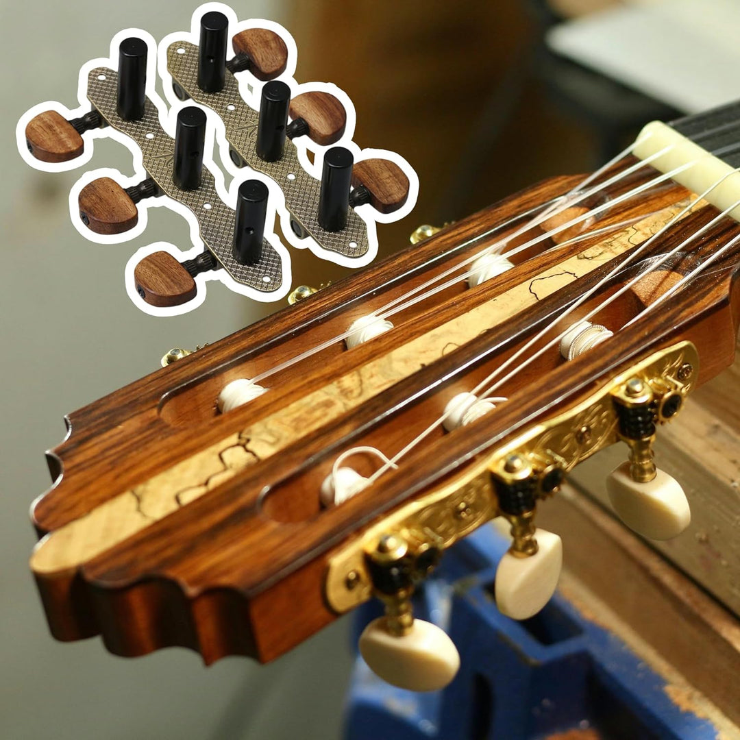 Mxfans 2 Stück Gitarren-Stimmwirbel für klassische Gitarre