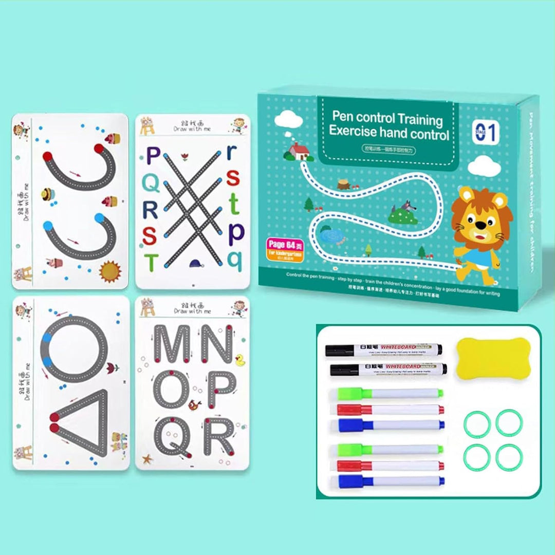 Letter Plotter Buch für Kleinkinder, Handschrift Übungsheft für Kleinkinder, Übungsheft zum Zeichnen