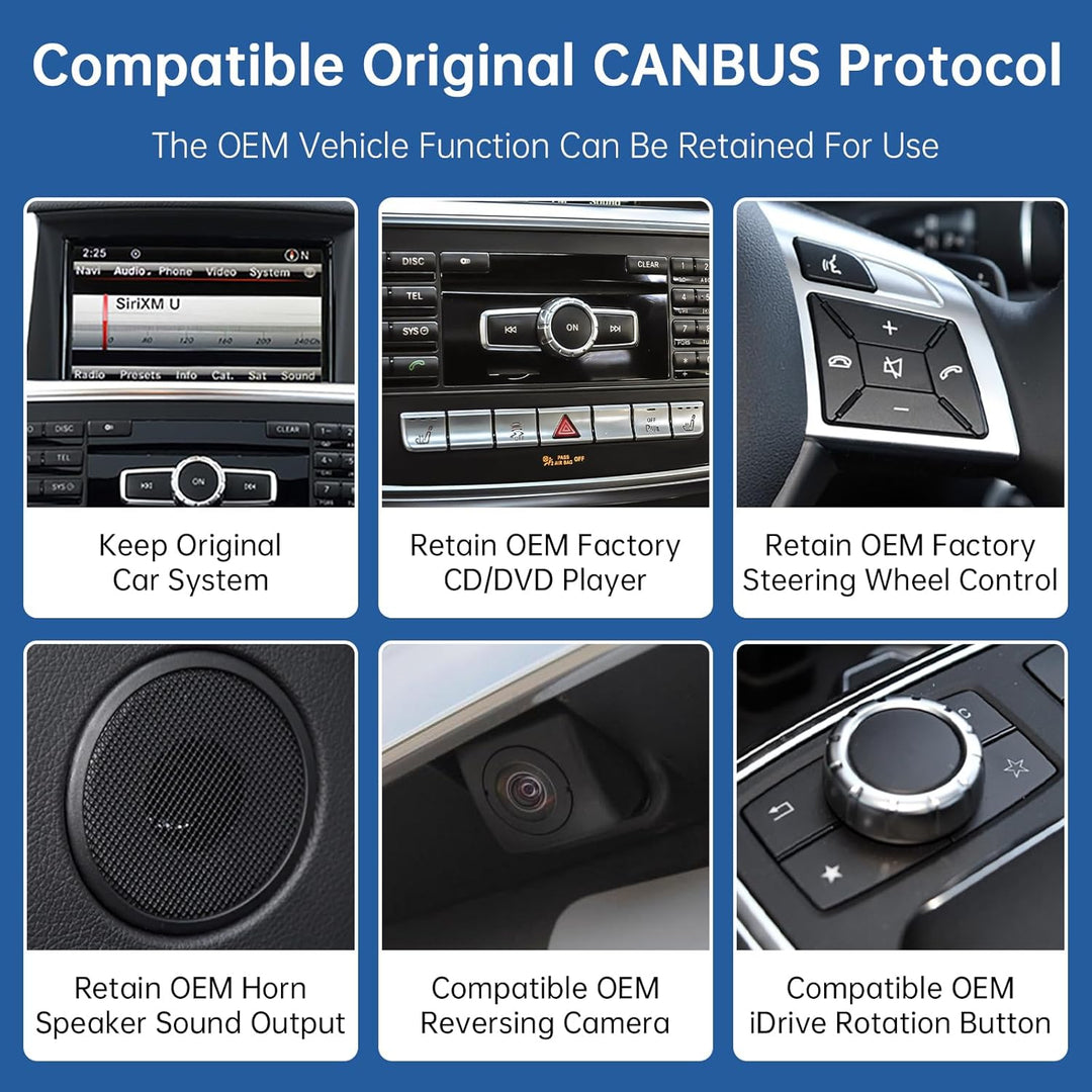 Road Top 12,3 Zoll Autoradio CarPlay für Mercedes Benz ML GL W166 X166 | mit NTG4.5/4.7 System (2012