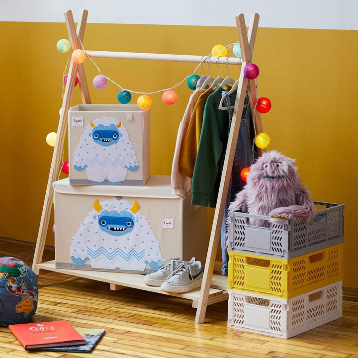 3 Sprouts Spielzeugkiste mit Deckel – Aufbewahrungsbox für Kinderzimmer, Spielzeugbox für Kinder, Sp