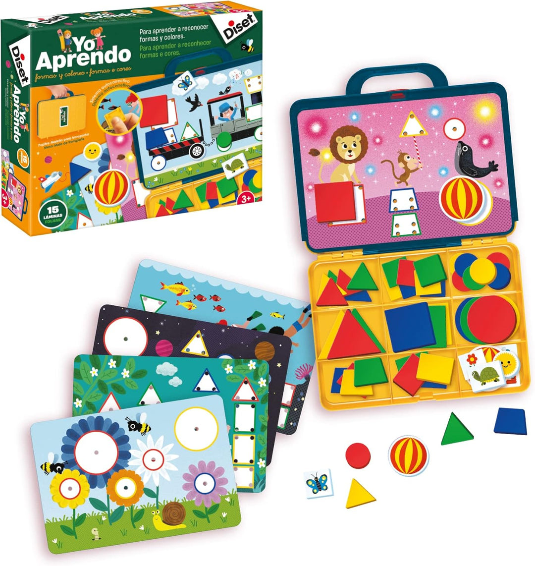 DISET Ich Lerne Formen und Farben Lernspiel für Kinder bis 3 Jahre