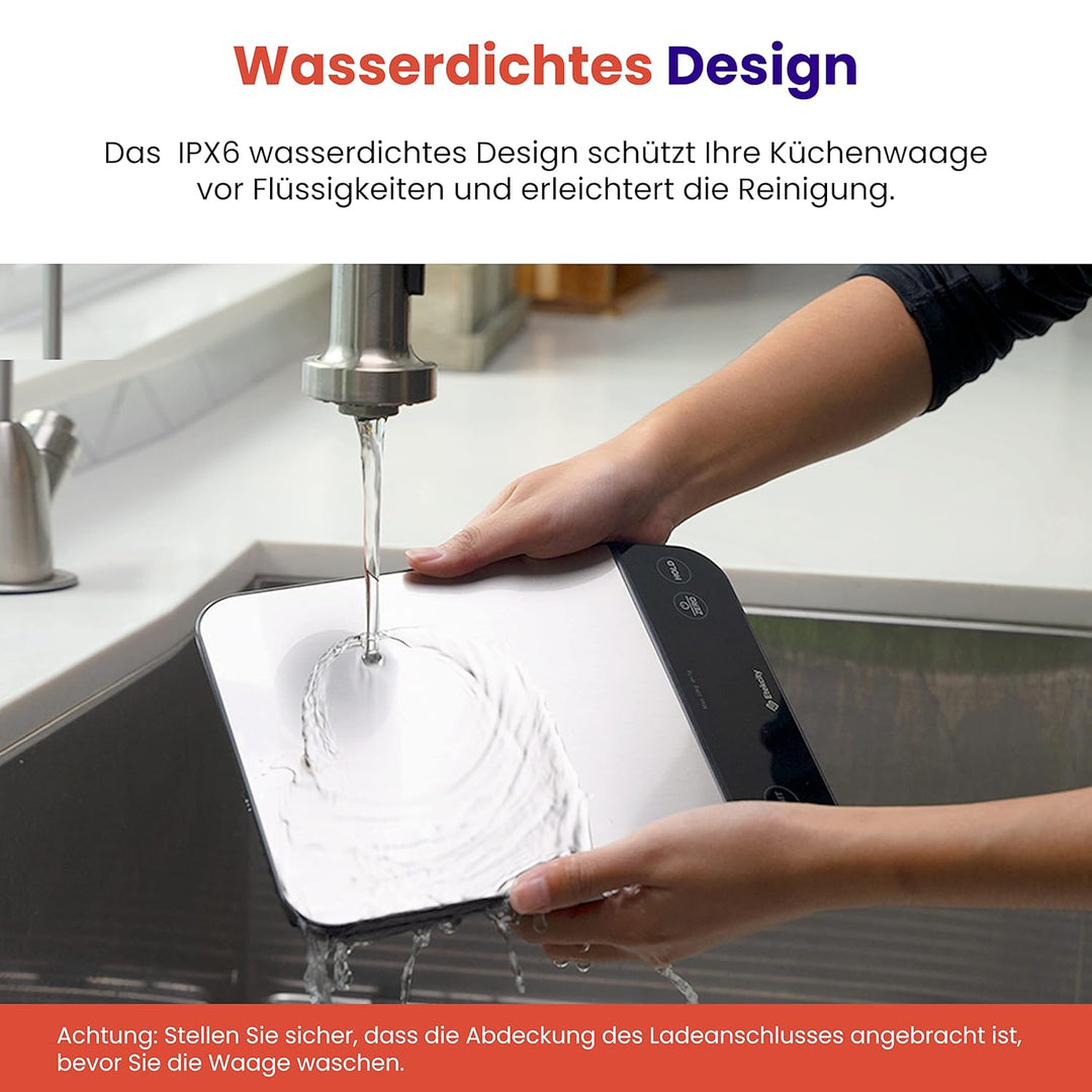 Etekcity Küchenwaage, Küchenwaage Digital 1g genau, 10kg Kitchen Scale mit LED-Display, Tare-Funktio