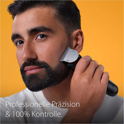 Braun Barttrimmer, Bartschneider/Trimmer/Haarschneider Herren, Haarschneidemaschine Profi, 40 Einste
