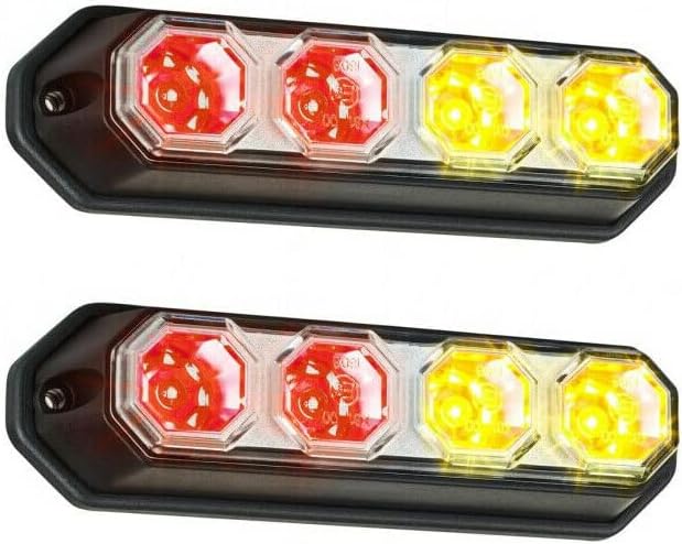 MelTruck® 2x LED Rückleuchte mit Bremsleuchte Positionsleuchte Blinker 12V 24V für LKW PKW E9