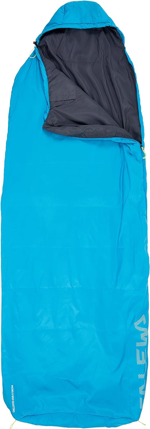 Salewa Micro Ii 650 Quattro Powerloft Sleeping Bag Schlafsack 185 cm (RIGHT) BLUE DANUBE, 185 cm (RI