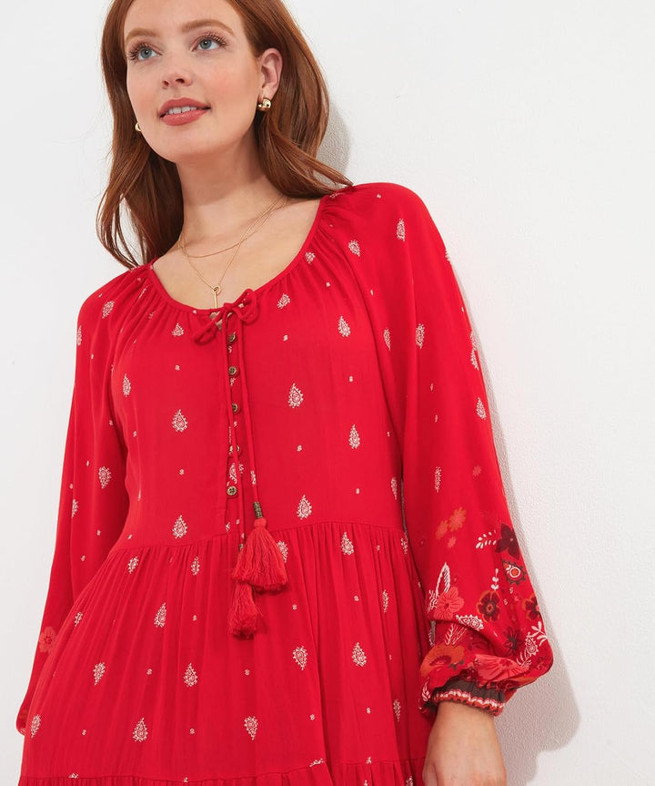 Joe Browns Damen Midaxi Boarder-Print und Lockerer Passform Lässiges Kleid, 40