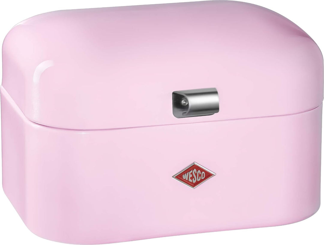 Wesco 235 101 Single Grandy Brotkasten pink 22 x 28 x 17cm (L/B/H), Stainless_Steel, 22 x 26.8 x 17c