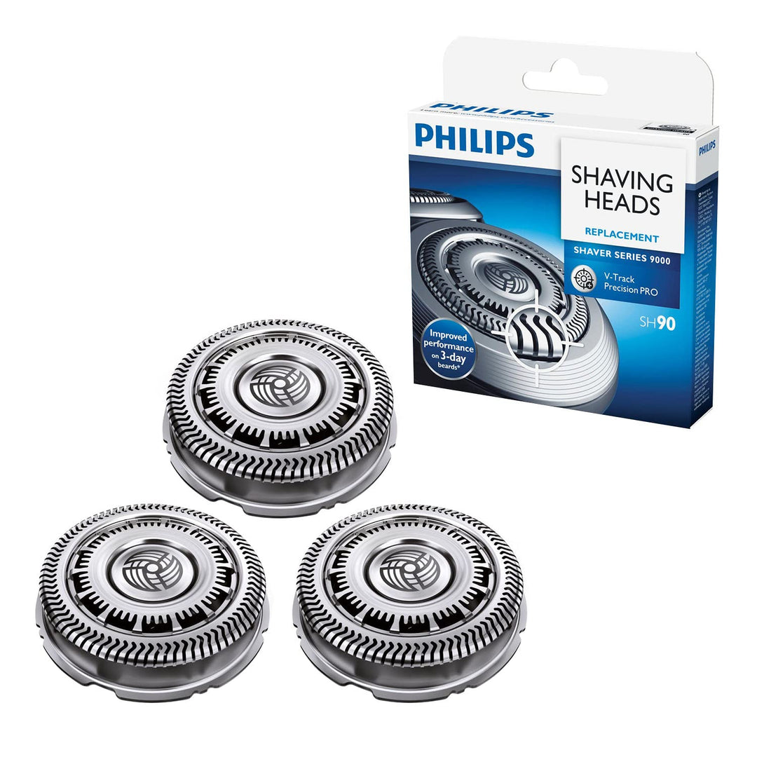 Philips SH90/60 V-Track PRO 3 Ersatzscherköpfe für Shaver Series 9000 SH90/60 Single, SH90/60 Single