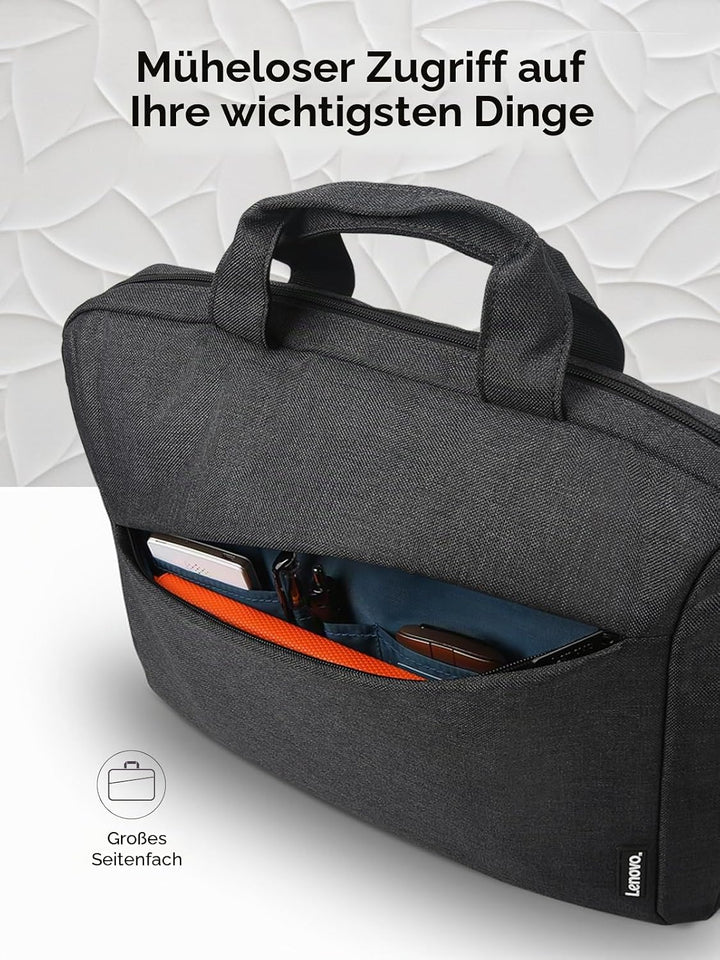 Lenovo Laptoptasche T210, Messenger-Umhängetasche für Laptop oder Tablet, schlank, strapazierfähiger
