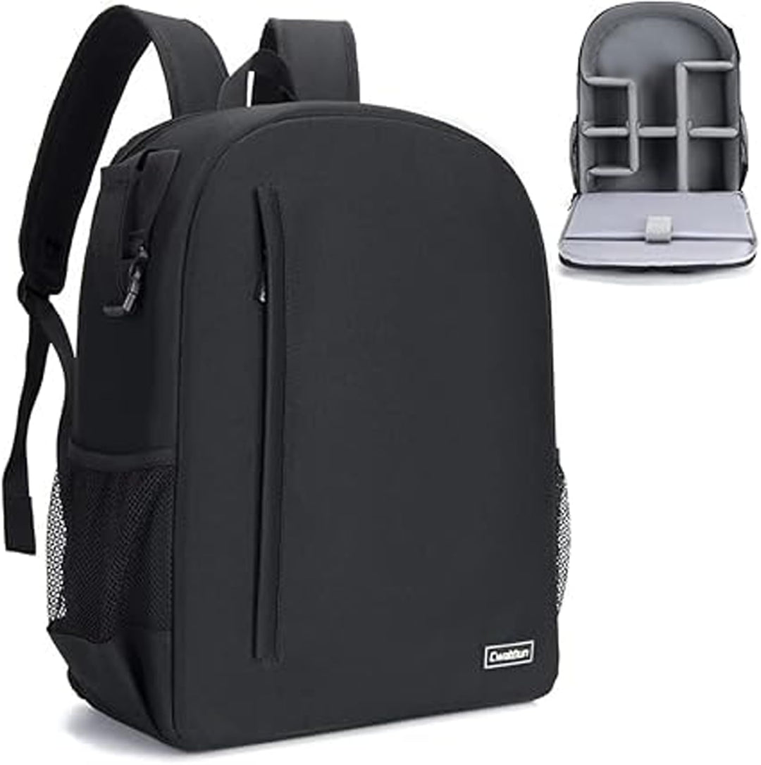 Cwatcun Kamerarucksack Camera Backpack Professioneller für spiegellose DSLR/SLR-Kamera, wasserdicht,