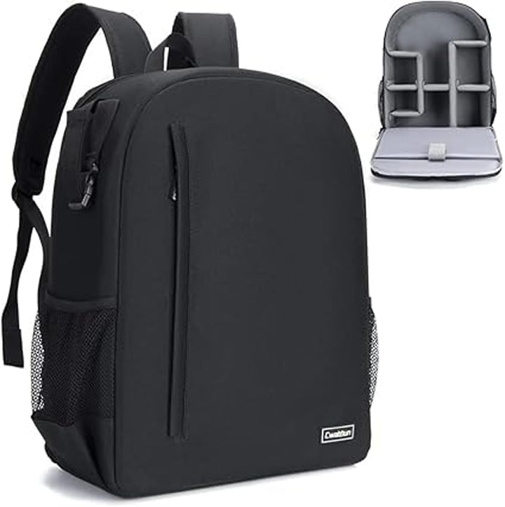 Cwatcun Kamerarucksack Camera Backpack Professioneller für spiegellose DSLR/SLR-Kamera, wasserdicht,