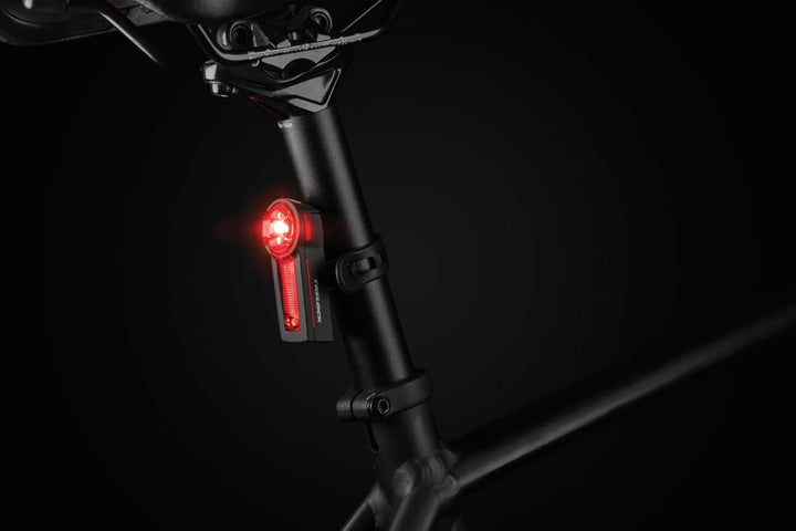 TRELOCK Fahrradlichtset LS 480 LIGHTHAMMER 80 LUX + LS740 Rücklicht mit Bremslichtfunktion – USB Lad