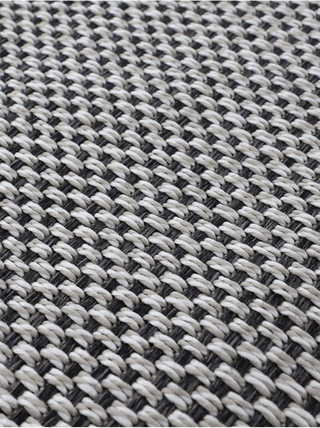 carpetfine In- und Outdoor Teppich Boho Rund Beige Flachgewebeteppich Ø 120 cm | Moderner Teppich We