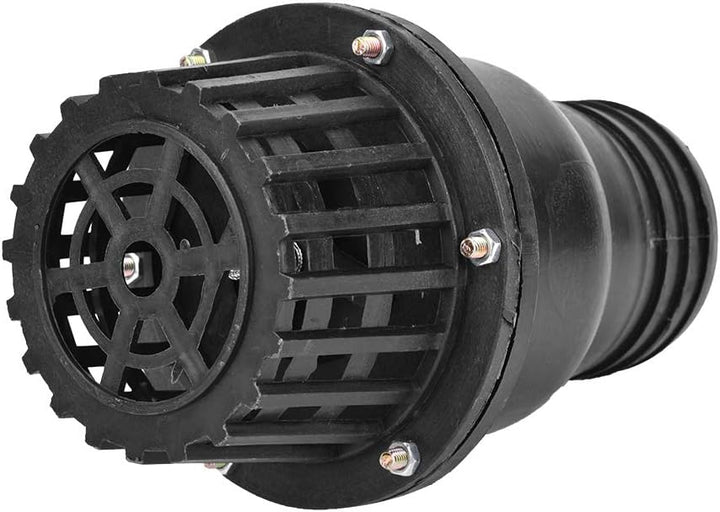 Wasserpumpenfussventil, schwarzes PVC-Niederdruck-Flachrückschlagventil, für Flüssigkeitsmaschine(3"