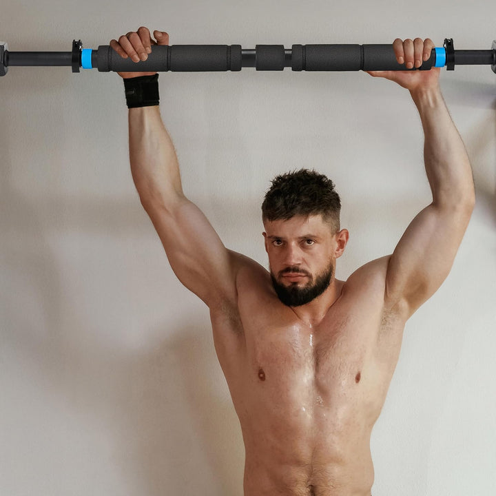 Gymtek Klimmzugstange für Türrahmen, Klimmzug Montierbar ohne Schrauben, Rutschfest Pull Up Bar mit